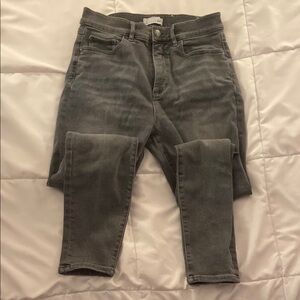 LOFT Charcoal Skinny Jeans